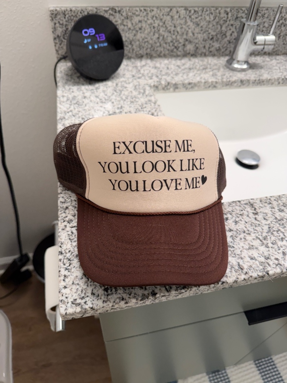 excuse me, you look like you love me trucker hat